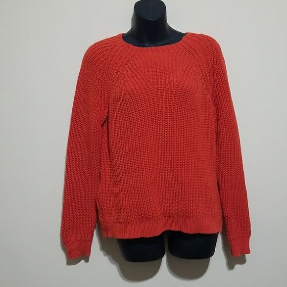 J.CREW Orange Sweater Sz Small - Picture 2 of 6